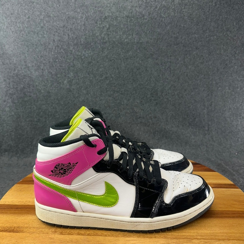 Jordan 1 Mid SE Cyber Active Fuchsia Sneakers Mens Size 10 CZ9834-100